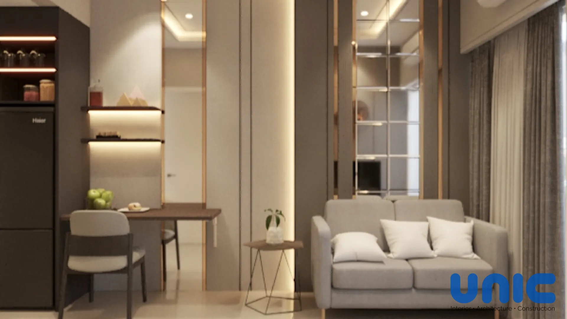 Desain Interior Apartemen 2BR Tanglin Pakuwon Mall Surabaya: Transformasi Studio Multifungsi untuk Keluarga Besar