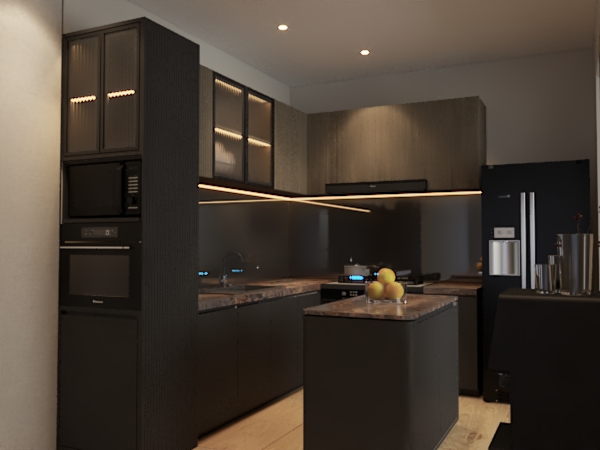 Interior Dapur (Kitchen Set) dan Ruang Makan Grand Sunrise Menganti Gresik