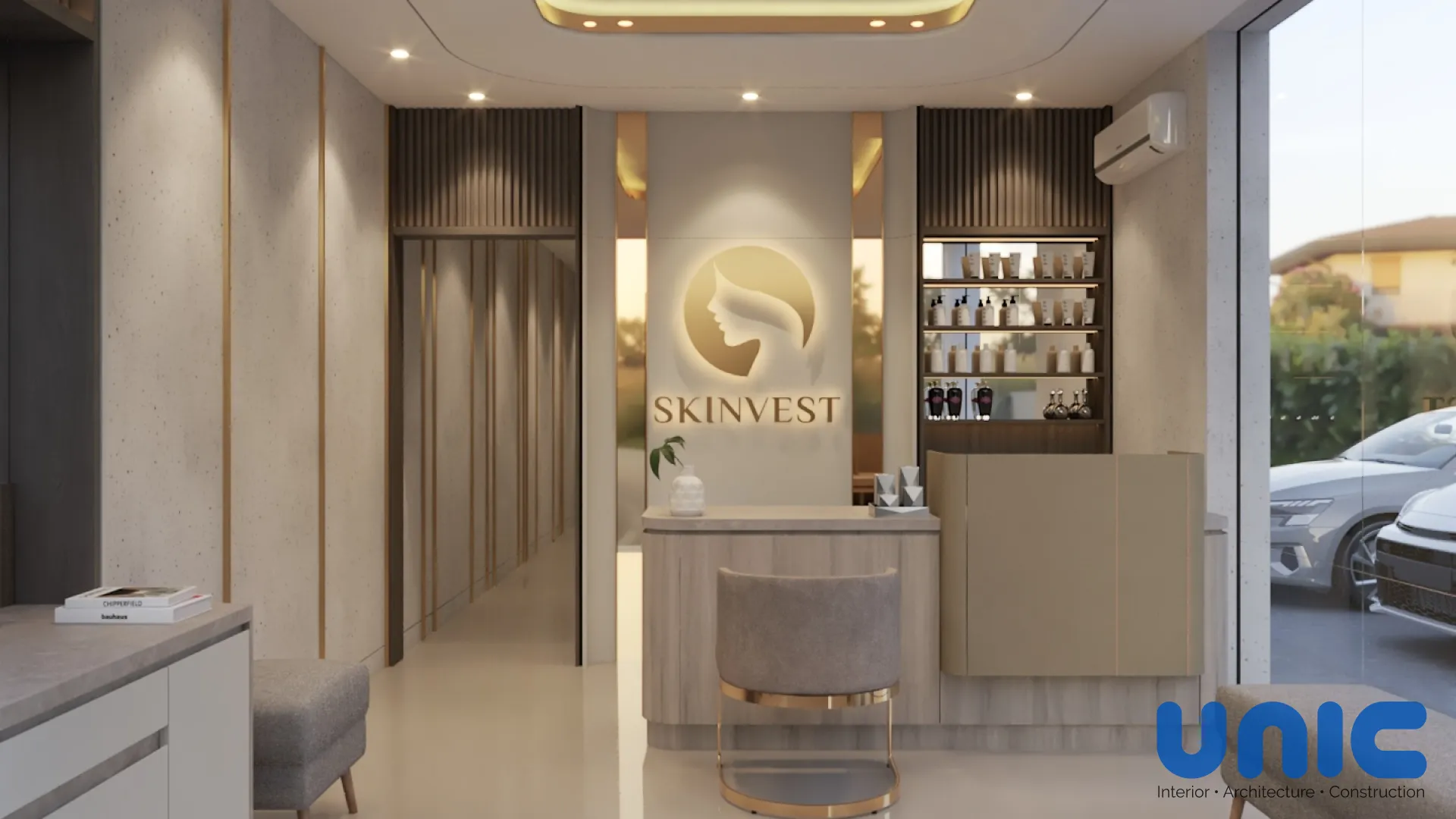 Interior Klinik Kecantikan Surabaya: Transformasi Ruko Skinvest yang Mewah & Instagramable