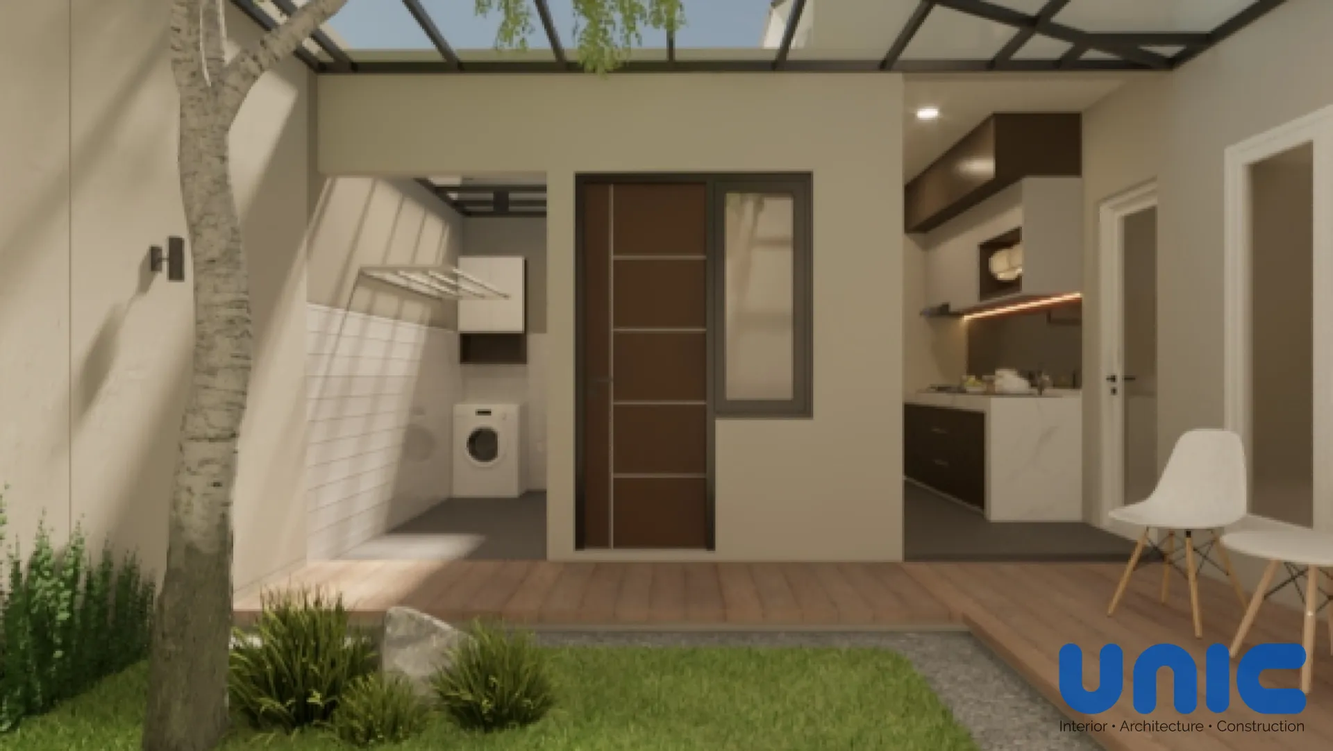 Renovasi Area Belakang Northwest Park Surabaya: Transformasi Lahan 7x5 Menjadi Dapur Kotor & Taman Tropis - Renovasi Citraland Utara, Northwest Park